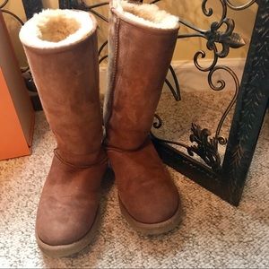 Ugg Tall Sheepskin Boots size 8